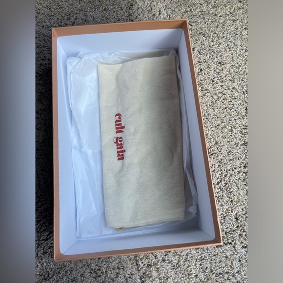 Cult Gaia Soleil lace up heel. Size 7.5. Off white - Picture 10 of 11